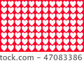 Heart symbol of love. Valentine's Day 47083386