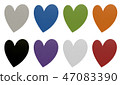 Heart symbol of love. Valentine's Day 47083390