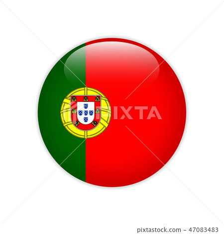 Portugal flag on button Portugal flag on button 47083483
