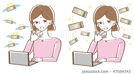 Spend earning woman set 47084343