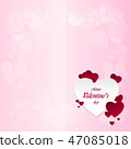 Happy Valentine's Day On a pink background 47085018