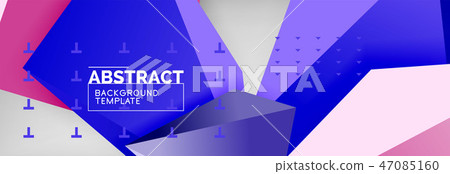 Triangles polygonal background, vector 3d poly template Triangles polygonal background, vector 3d poly template 47085160