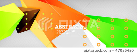 Triangles polygonal background, vector 3d poly template Triangles polygonal background, vector 3d poly template 47086480