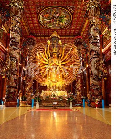 The images of Guanyin,Chinese god 47086571