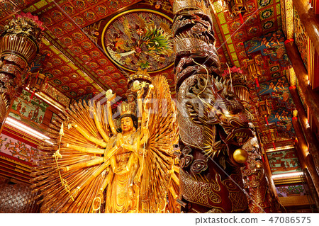 The images of Guanyin,Chinese god 47086575