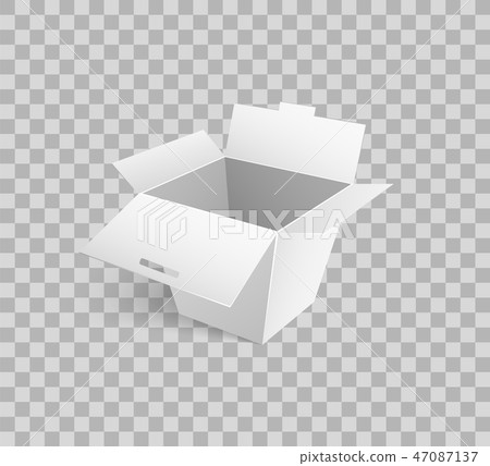 Cardboard Icon Mockup of Carton Box 3D Isometric Cardboard Icon Mockup of Carton Box 3D Isometric 47087137