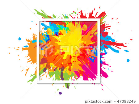 abstract splatter  paint texture background design 47088249
