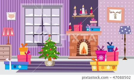 Christmas interior Christmas interior 47088502