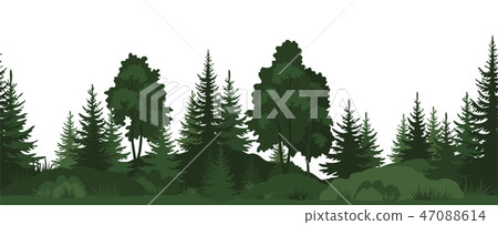Seamless, Summer Forest Seamless, Summer Forest 47088614