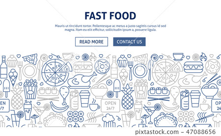 Fast Food Banner Design 47088656