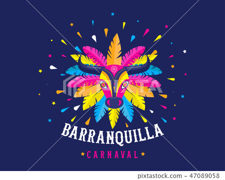 Carnaval de Barranquilla, Colombian carnival party. Vector illustration, poster and flyer Carnaval de Barranquilla, Colombian carnival party. Vector illustration, poster and flyer 47089058