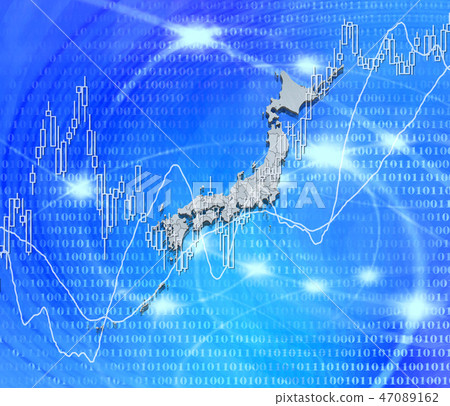 白色地圖和日本列島的股票投資 白色地圖和日本列島的股票投資 47089162