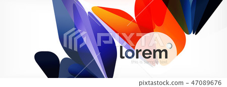 Modern geometric background. Poster template with polygonal elements Modern geometric background. Poster template with polygonal elements 47089676