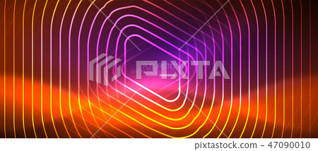 Color shiny neon lights background with abstract lines Color shiny neon lights background with abstract lines 47090010