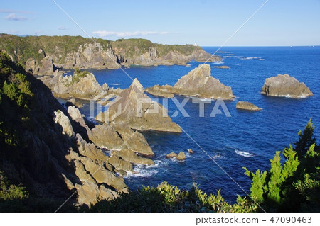 和歌山縣東黑室區串本町大公海金剛的風景 和歌山縣東黑室區串本町大公海金剛的風景 47090463
