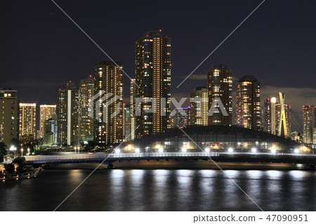 東京的夜景(從隅田川大橋) 東京的夜景(從隅田川大橋) 47090951
