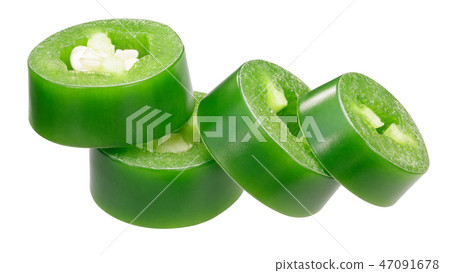 Chopped Jalapeno pepper c. annuum, paths Chopped Jalapeno pepper c. annuum, paths 47091678