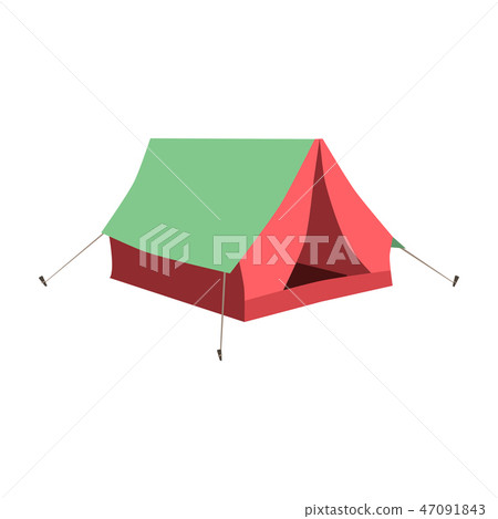 Set of tourist tents. Collection camping tent... - Stock Illustration ...