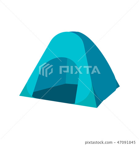 Set of tourist tents. Collection camping tent... - Stock Illustration ...
