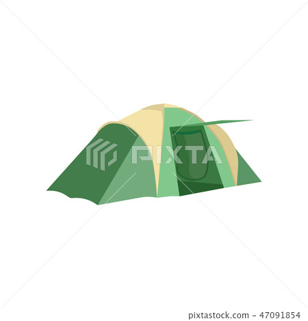 Set of tourist tents. Collection camping tent... - Stock Illustration ...