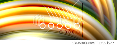 Rainbow color fluid wave lines flow poster. Wave Liquid shapes design Rainbow color fluid wave lines flow poster. Wave Liquid shapes design 47091927