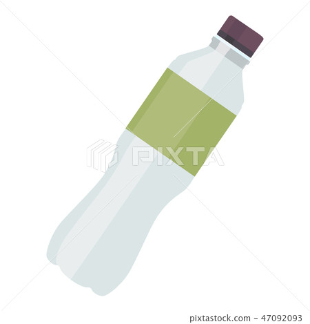 Plastic bottle water icon for fitness in flat style isolated on white background. Vector Plastic bottle water icon for fitness in flat style isolated on white background. Vector 47092093