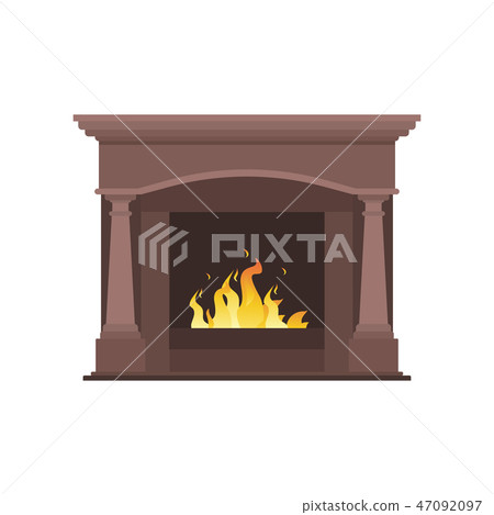 Collection of home different fireplaces to paste in the interior of the house phone or computer 47092097