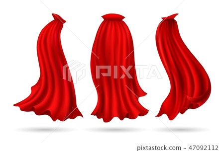 Red hero cape 47092112