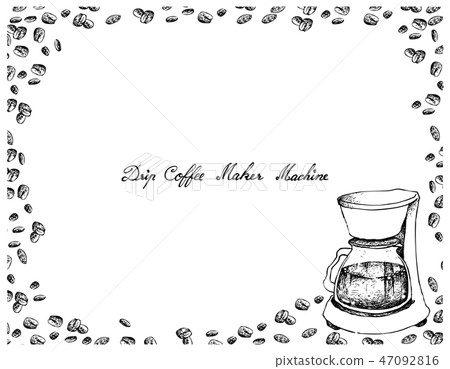 Drip Coffee Machine with Coffee Beans 47092816