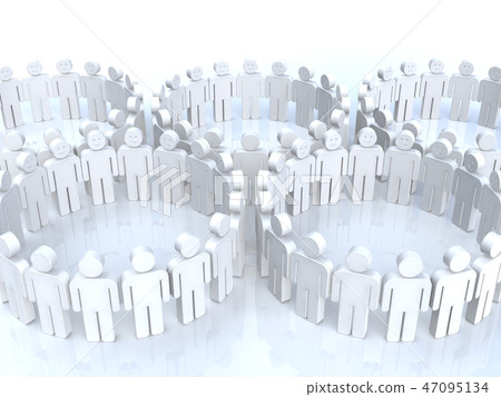 CG 3D illustration 3D design mark Olympics Olympics people smile race world sport 47095134