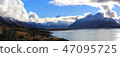 Mountain New Zealand with lake 47095725