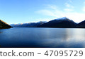 Lake around mountain 47095729