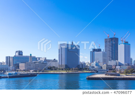 (神奈川市景觀)從橫濱大碼頭看到的風景4 (神奈川市景觀)從橫濱大碼頭看到的風景4 47096077