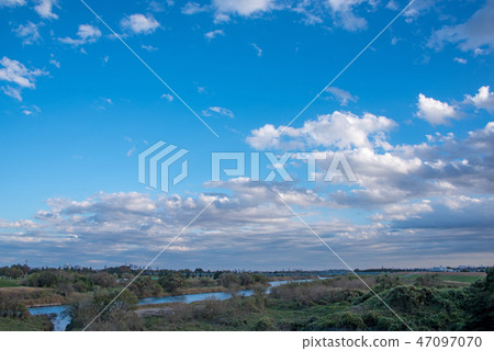 從Iruma River Arakawa Kamiebashi東京地區前往舊路17號 47097070