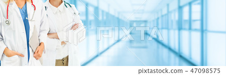 Doctor working in hospital with other doctors. 47098575