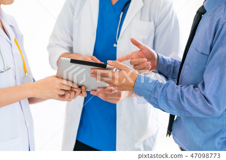 Healthcare people group and scientist meeting. Healthcare people group and scientist meeting. 47098773