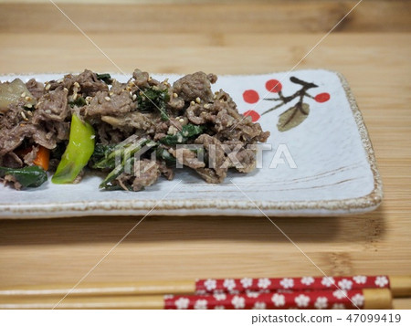 韓國食物牛bulgogi 47099419
