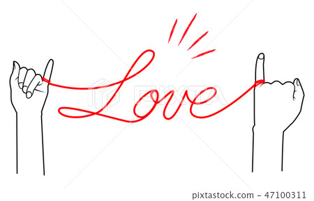 紅色螺紋例證簡單04 紅色螺紋例證簡單04 47100311