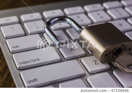 Unlock key and caps lock button on keyboard. Unlock key and caps lock button on keyboard. 47100686