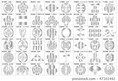 軍閥家族徽章銀色2框架名稱 47101492