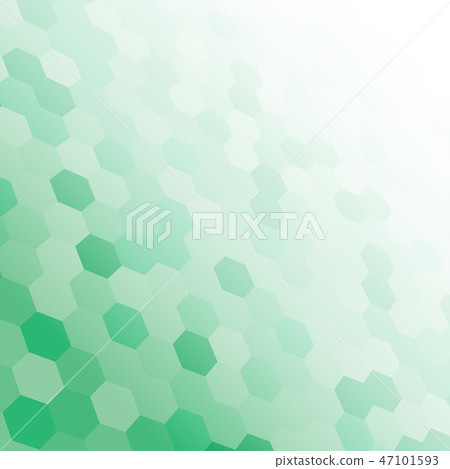 The green random hexagon mosaic tiles background. 47101593