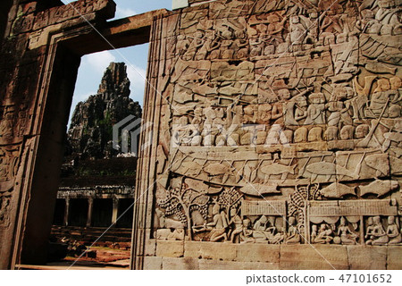 Cambodia World Heritage Site Angkor Thom Bayon Cambodia World Heritage Site Angkor Thom Bayon 47101652