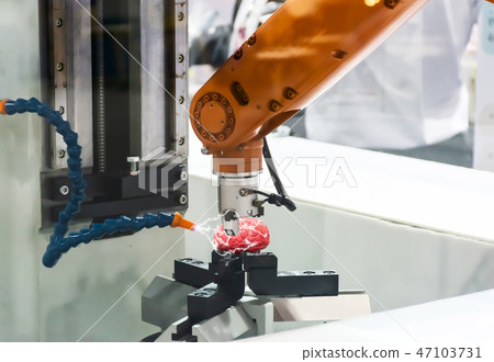 Technology concept production of mechanical robots Technology concept production of mechanical robots 47103731