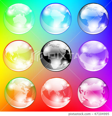 Colorful and transparent soap bubble 47104995
