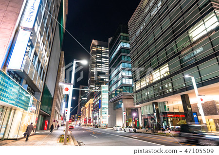 <<Tokyo>> Nihonbashi cityscape and night view 47105509