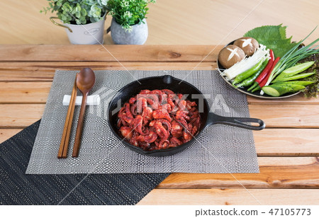 Delicious cooked food 47105773