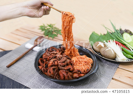 Delicious cooked food 47105815