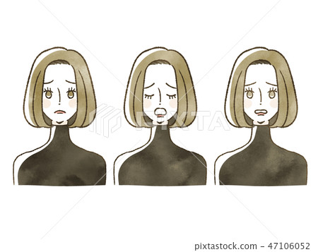 女人 - 面部表情 47106052