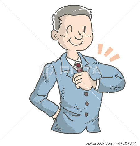 Relying company employee / man Relying company employee / man 47107374
