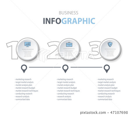 Business Infographics, marketing options icons 47107698